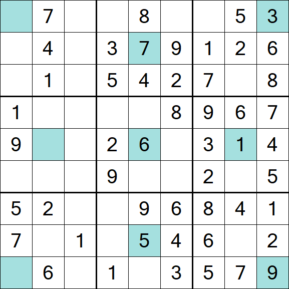 Girandola Sudoku - Einfach