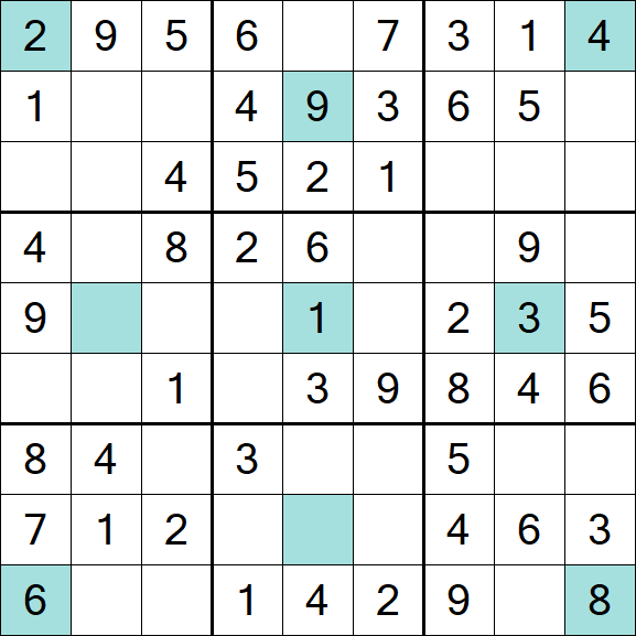 Girandola Sudoku - Einfach