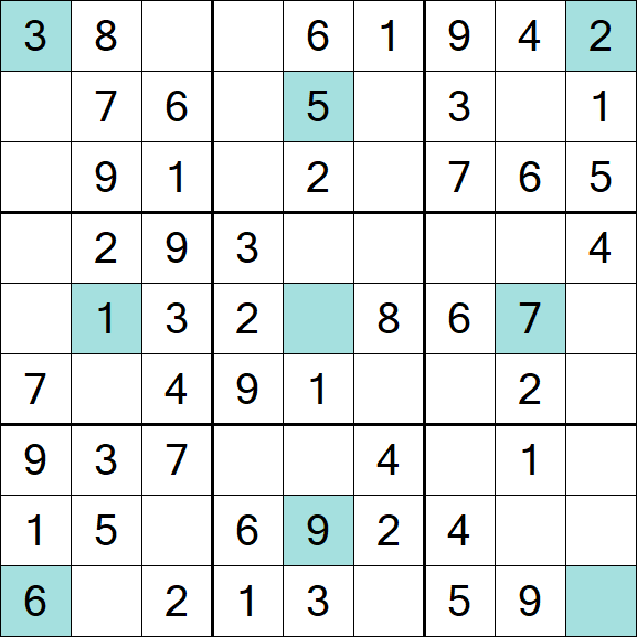 Girandola Sudoku - Einfach