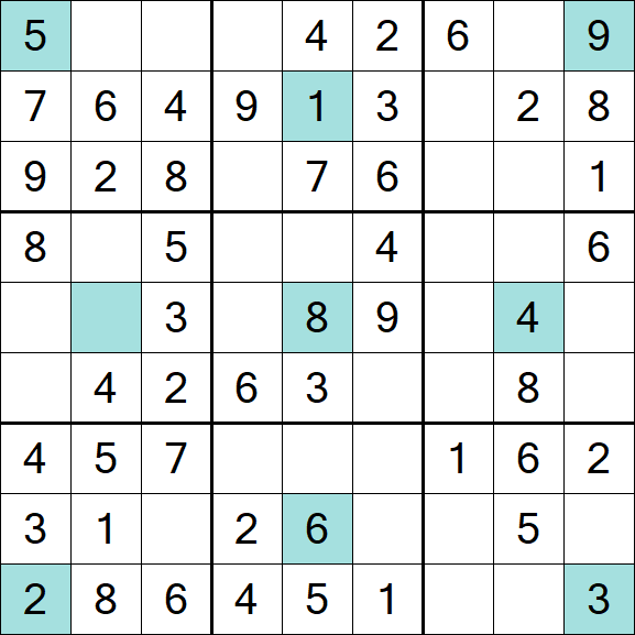 Girandola Sudoku - Einfach