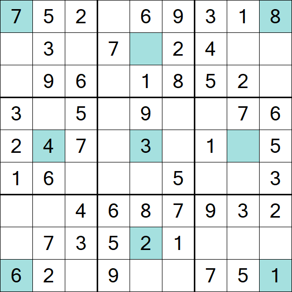 Girandola Sudoku - Einfach