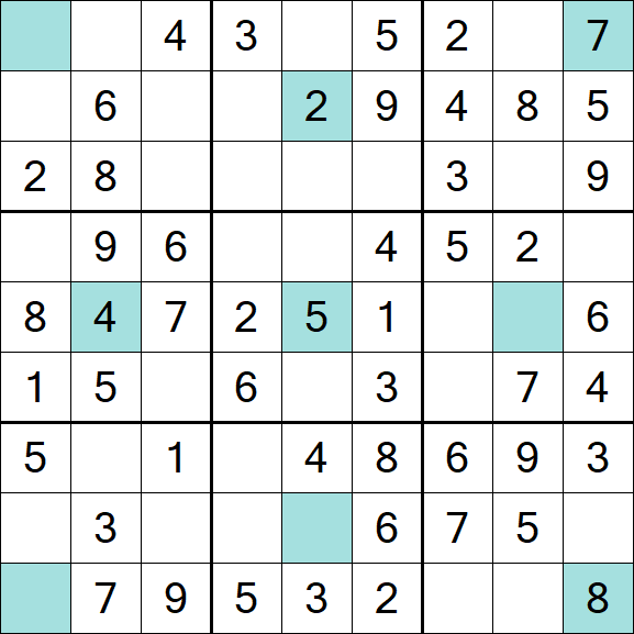 Girandola Sudoku - Einfach