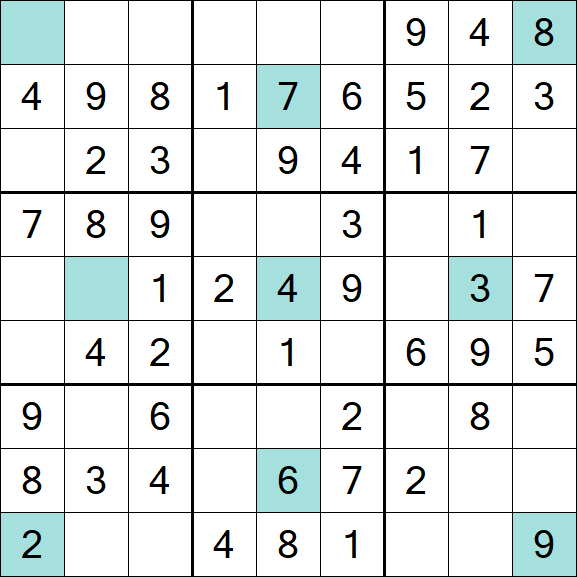 Girandola Sudoku - Einfach