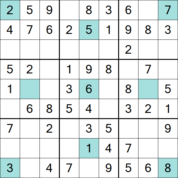 Girandola Sudoku - Einfach