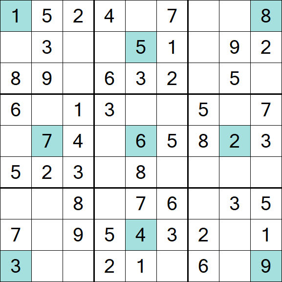 Girandola Sudoku - Einfach