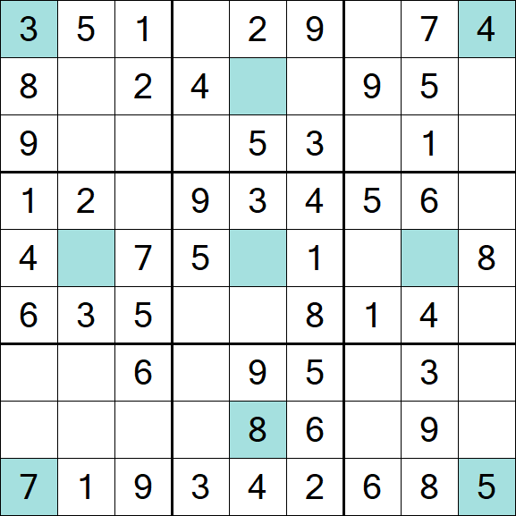 Girandola Sudoku - Einfach