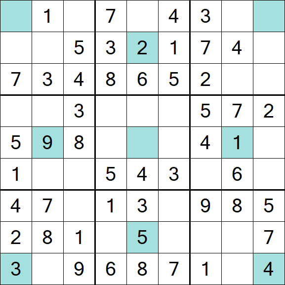 Girandola Sudoku - Einfach