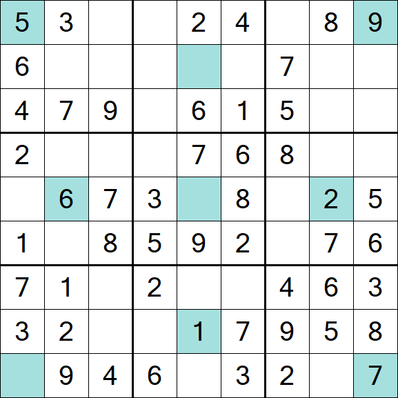 Girandola Sudoku - Einfach