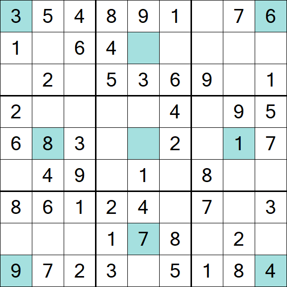 Girandola Sudoku - Einfach