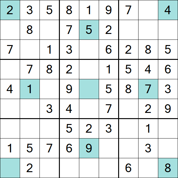 Girandola Sudoku - Easy