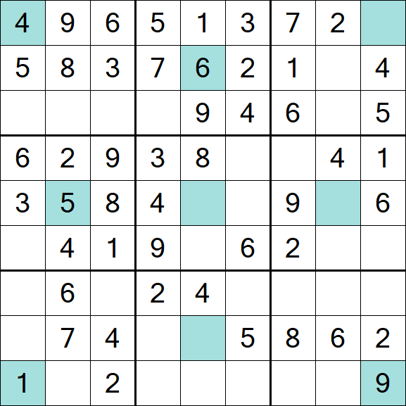 Girandola Sudoku - Easy