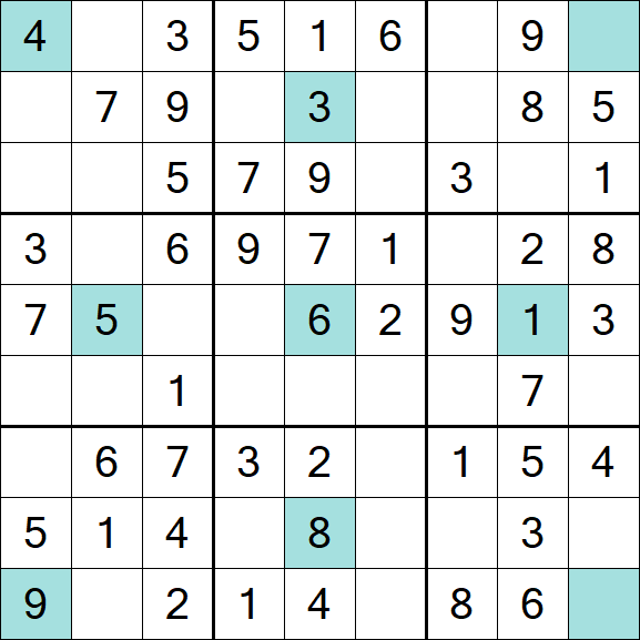 Girandola Sudoku - Easy