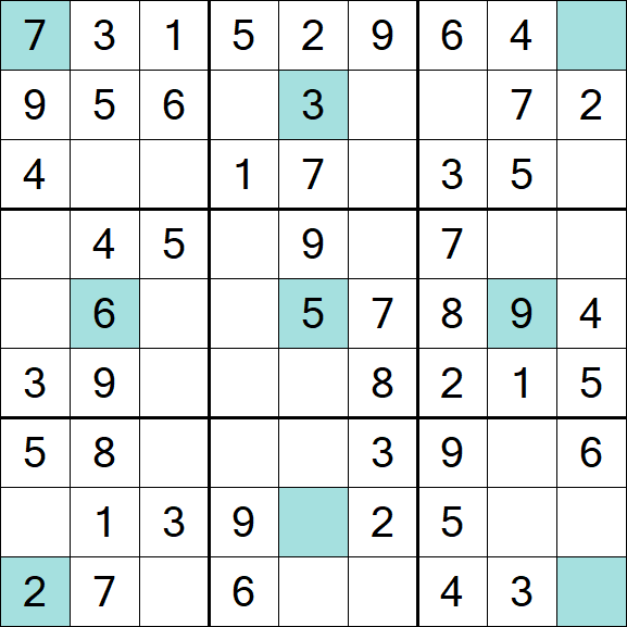 Girandola Sudoku - Easy