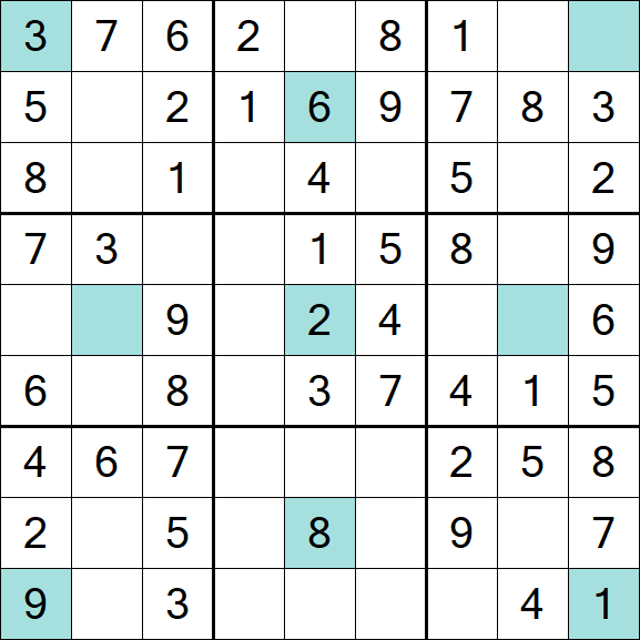 Girandola Sudoku - Easy