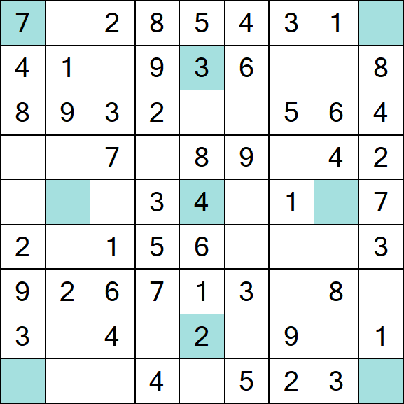 Girandola Sudoku - Easy