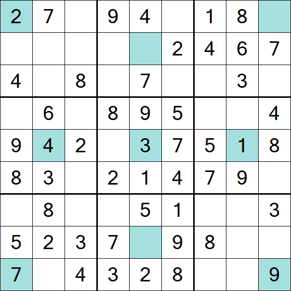Girandola Sudoku - Easy