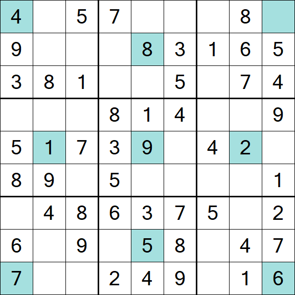 Girandola Sudoku - Easy