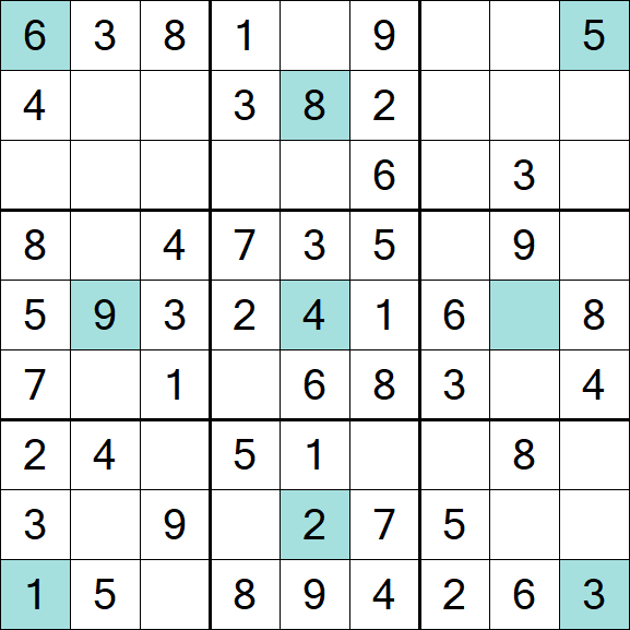 Girandola Sudoku - Einfach