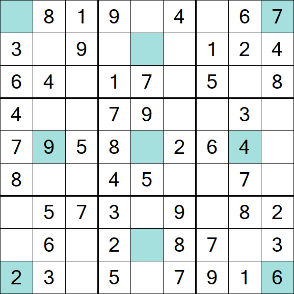 Girandola Sudoku - Easy