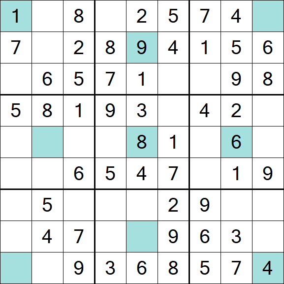 Girandola Sudoku - Einfach