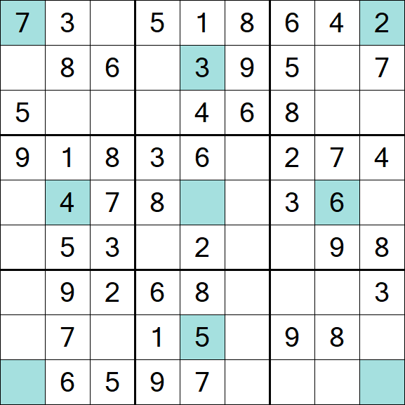 Girandola Sudoku - Einfach