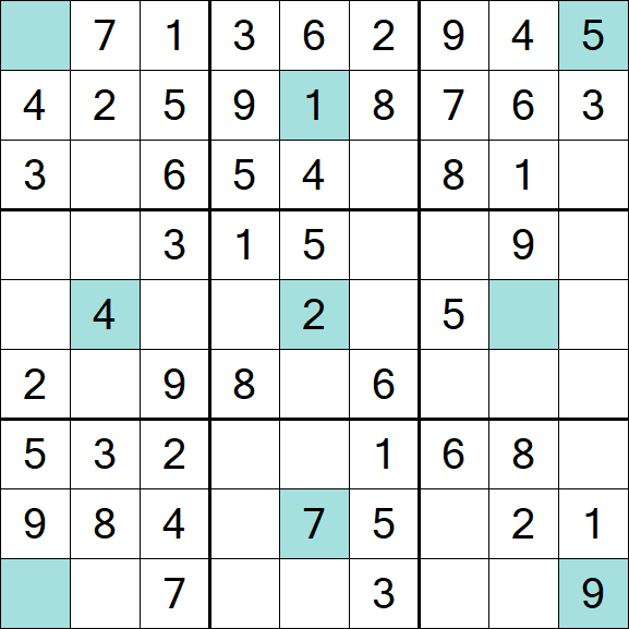 Girandola Sudoku - Einfach