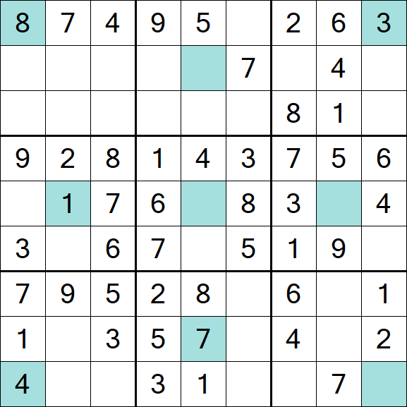 Girandola Sudoku - Einfach
