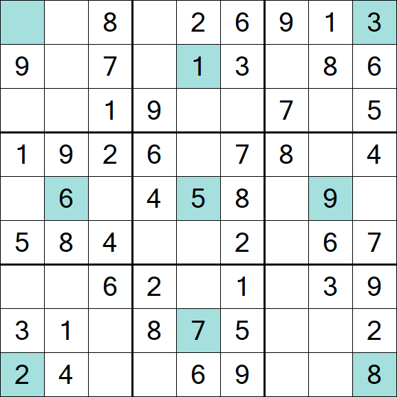 Girandola Sudoku - Einfach