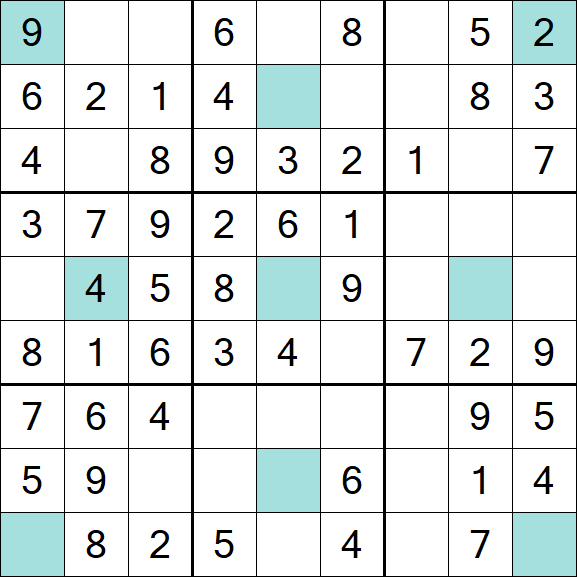Girandola Sudoku - Fácil