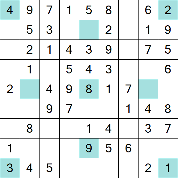 Girandola Sudoku - Fácil