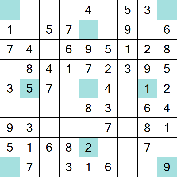 Girandola Sudoku - Fácil