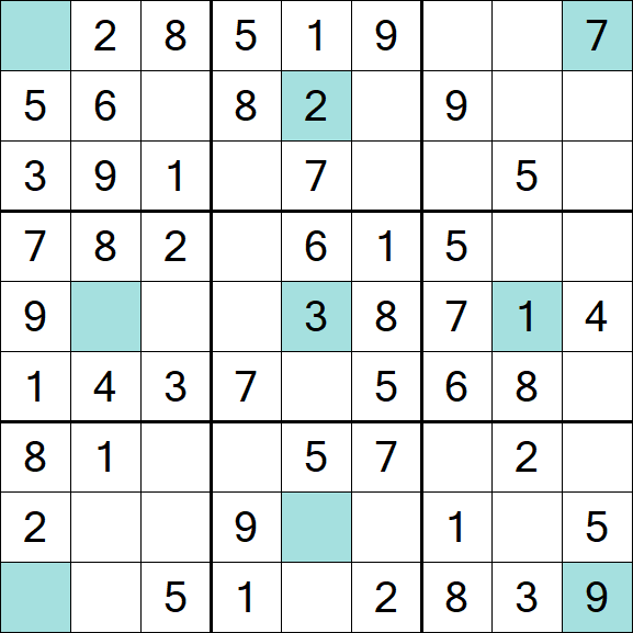 Girandola Sudoku - Fácil