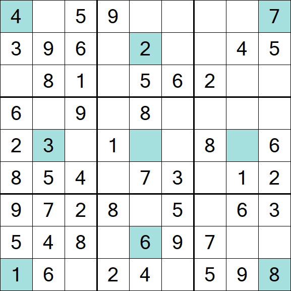 Girandola Sudoku - Fácil