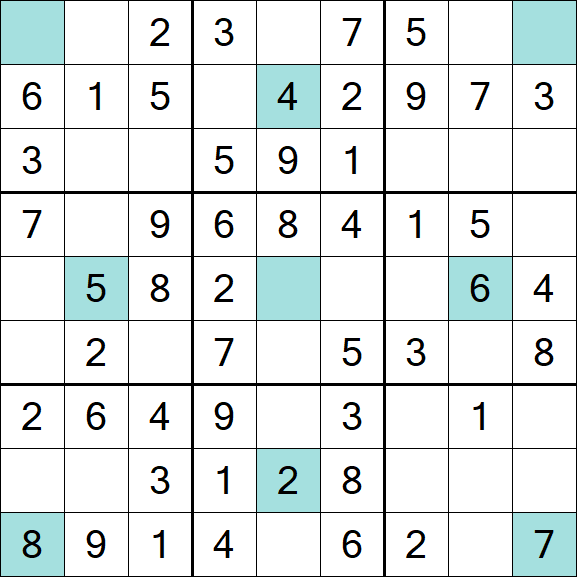 Girandola Sudoku - Fácil