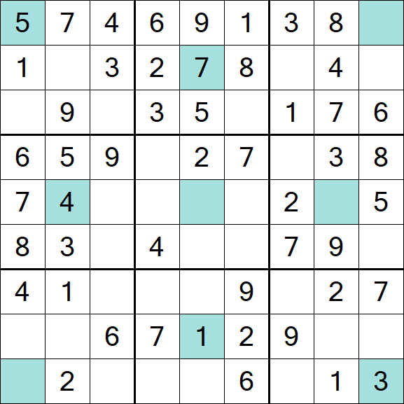 Girandola Sudoku - Fácil