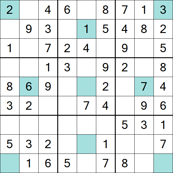 Girandola Sudoku - Fácil
