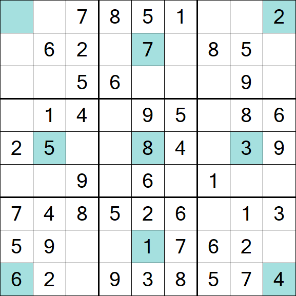 Girandola Sudoku - Fácil