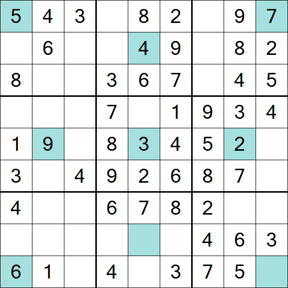 Girandola Sudoku - Fácil