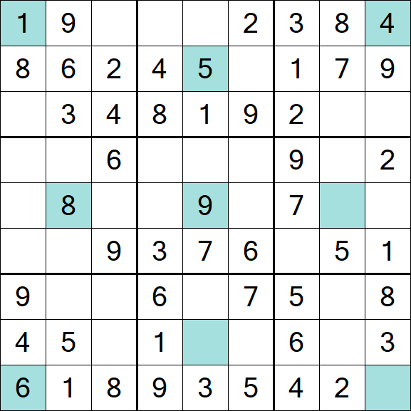 Girandola Sudoku - Fácil