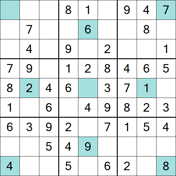 Girandola Sudoku - Fácil