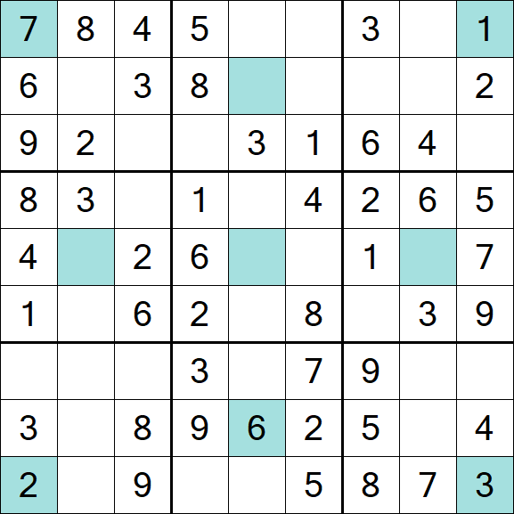 Girandola Sudoku - Fácil