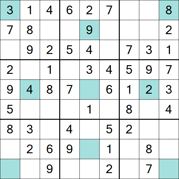 Girandola Sudoku - Fácil
