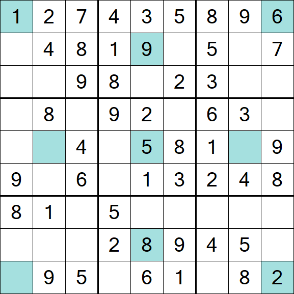 Girandola Sudoku - Fácil
