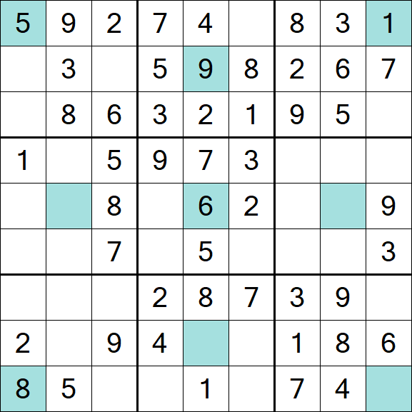 Girandola Sudoku - Fácil