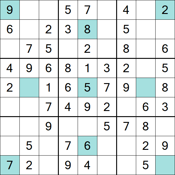 Girandola Sudoku - Fácil
