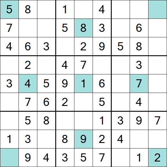 Girandola Sudoku - Fácil