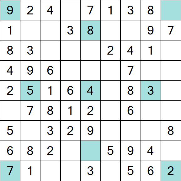 Girandola Sudoku - Fácil
