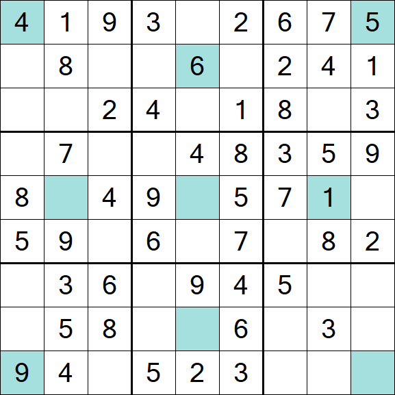 Girandola Sudoku - Fácil
