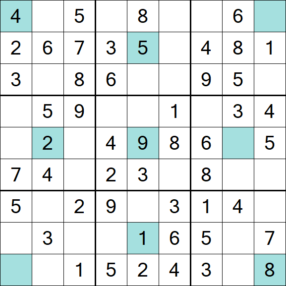 Girandola Sudoku - Fácil