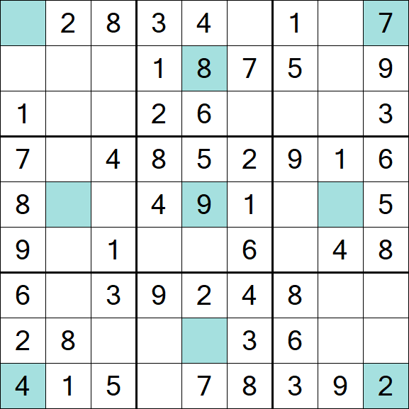 Girandola Sudoku - Einfach